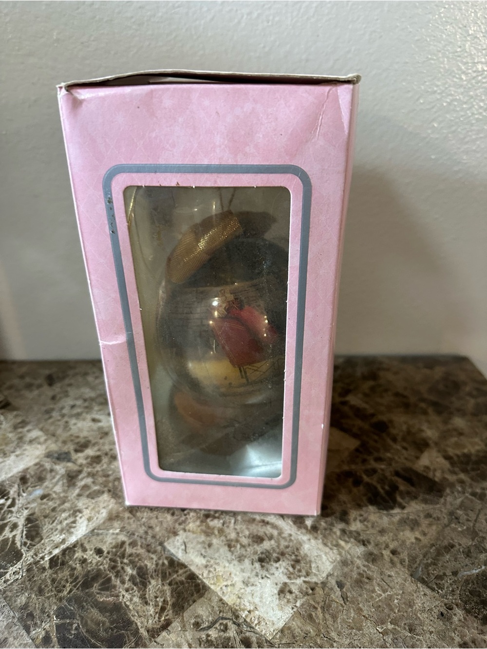 Vintage Barbie 1997 Holiday Barbie 4” Decoupage Ornament With Wood Stand NEW - Picture 6 of 11